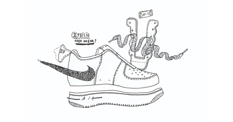 Nike air hotsell force one drawing